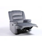 Πολυθρόνα Ανακλινόμενη ArteLibre CARINAE Γκρι Βελούδο 93x90x100cm