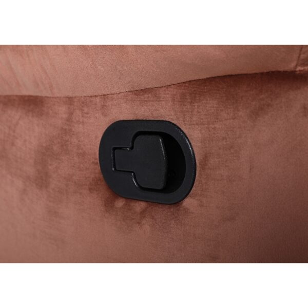 Πολυθρόνα Ανακλινόμενη ArteLibre CARINAE Καφέ Βελούδο 93x90x100cm