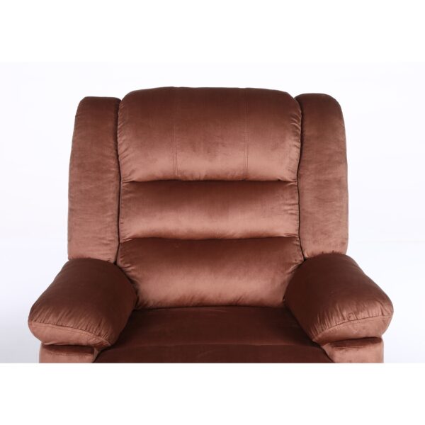 Πολυθρόνα Ανακλινόμενη ArteLibre CARINAE Καφέ Βελούδο 93x90x100cm
