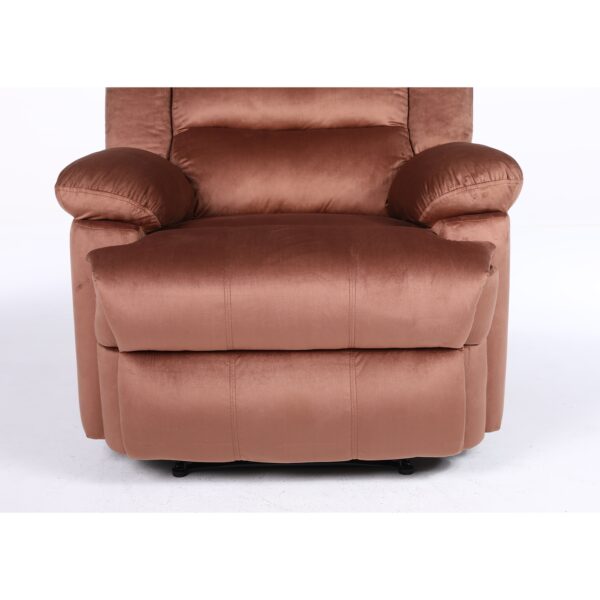 Πολυθρόνα Ανακλινόμενη ArteLibre CARINAE Καφέ Βελούδο 93x90x100cm