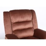 Πολυθρόνα Ανακλινόμενη ArteLibre CARINAE Καφέ Βελούδο 93x90x100cm