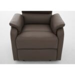 Πολυθρόνα Ανακλινόμενη ArteLibre RIGIL Με Λειτουργία Μασάζ Καφέ PU 75x87x102cm