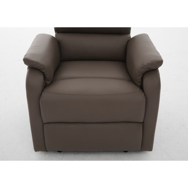 Πολυθρόνα Ανακλινόμενη ArteLibre RIGIL Με Λειτουργία Μασάζ Καφέ PU 75x87x102cm