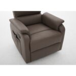 Πολυθρόνα Ανακλινόμενη ArteLibre RIGIL Με Λειτουργία Μασάζ Καφέ PU 75x87x102cm