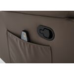 Πολυθρόνα Ανακλινόμενη ArteLibre RIGIL Με Λειτουργία Μασάζ Καφέ PU 75x87x102cm