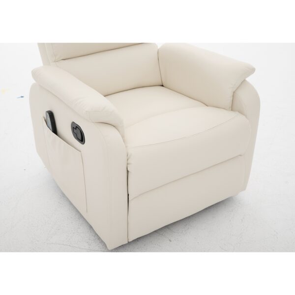 Πολυθρόνα Ανακλινόμενη ArteLibre RIGIL Με Λειτουργία Μασάζ Μπεζ PU 75x87x102cm