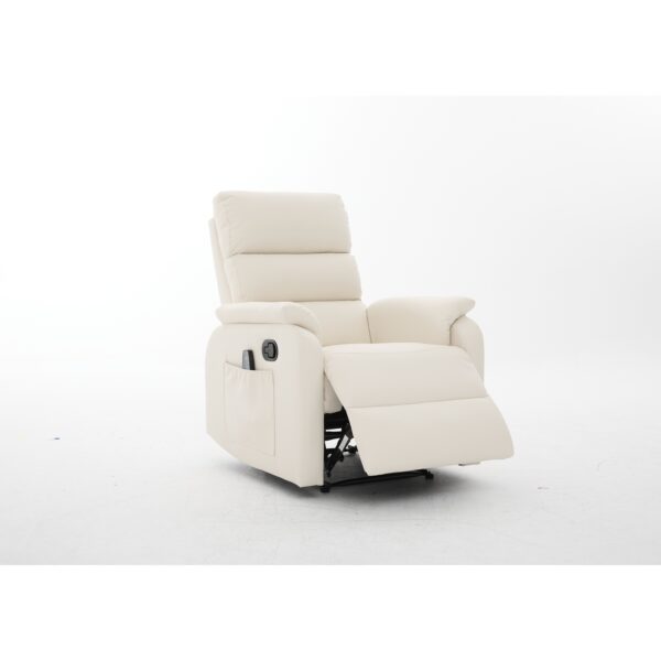 Πολυθρόνα Ανακλινόμενη ArteLibre RIGIL Με Λειτουργία Μασάζ Μπεζ PU 75x87x102cm