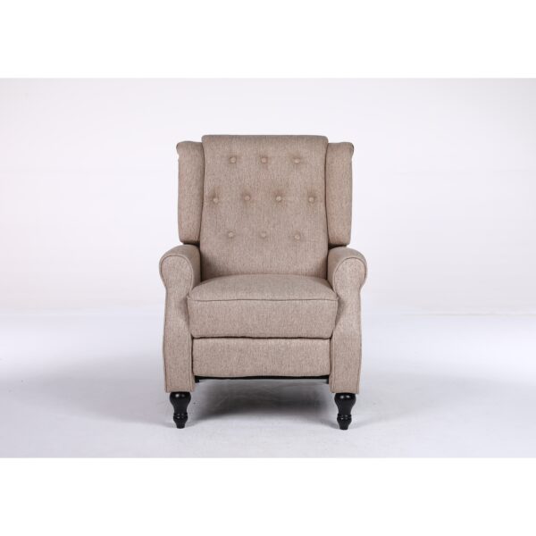 Πολυθρόνα Ανακλινόμενη ArteLibre ALNAIR Καφέ Ύφασμα 78x85x104cm