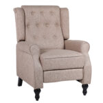 Πολυθρόνα Ανακλινόμενη ArteLibre ALNAIR Καφέ Ύφασμα 78x85x104cm