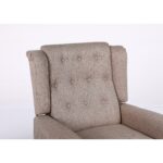 Πολυθρόνα Ανακλινόμενη ArteLibre ALNAIR Καφέ Ύφασμα 78x85x104cm