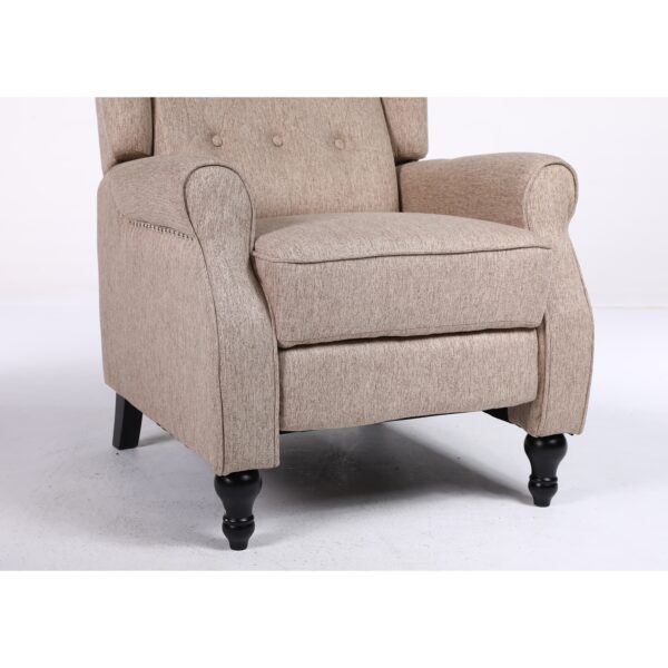 Πολυθρόνα Ανακλινόμενη ArteLibre ALNAIR Καφέ Ύφασμα 78x85x104cm