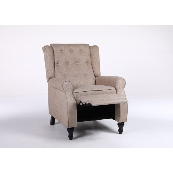 Πολυθρόνα Ανακλινόμενη ArteLibre ALNAIR Καφέ Ύφασμα 78x85x104cm