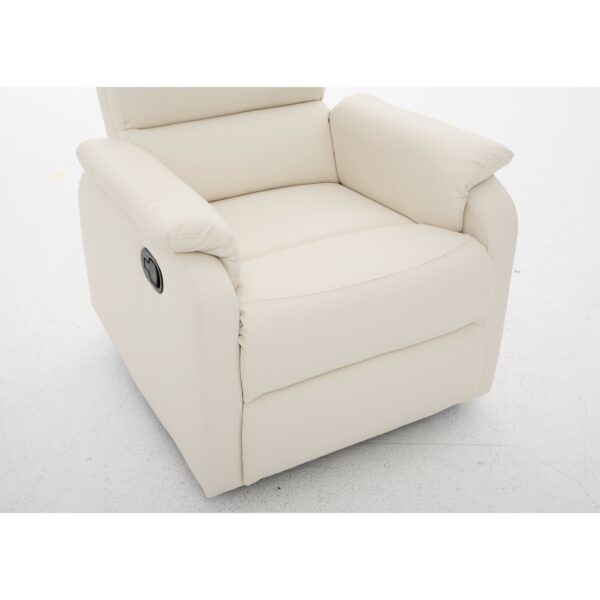 Πολυθρόνα Ανακλινόμενη ArteLibre TALITHA Μπεζ PU 79x97x101cm