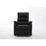 Πολυθρόνα Ανακλινόμενη ArteLibre TALITHA Μαύρο PU 79x97x101cm