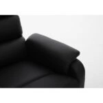 Πολυθρόνα Ανακλινόμενη ArteLibre TALITHA Μαύρο PU 79x97x101cm