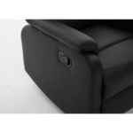Πολυθρόνα Ανακλινόμενη ArteLibre TALITHA Μαύρο PU 79x97x101cm