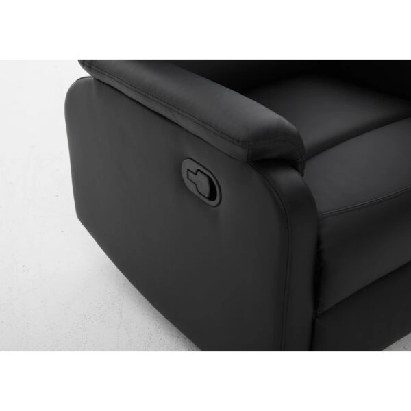 Πολυθρόνα Ανακλινόμενη ArteLibre TALITHA Μαύρο PU 79x97x101cm