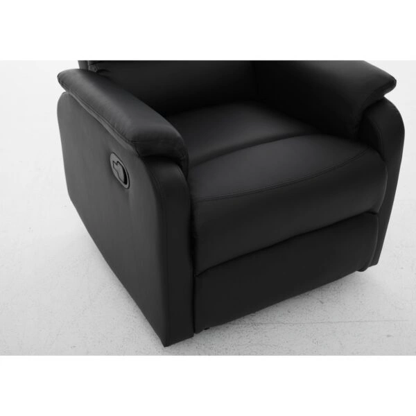 Πολυθρόνα Ανακλινόμενη ArteLibre TALITHA Μαύρο PU 79x97x101cm