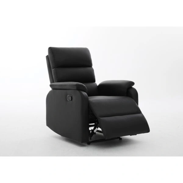 Πολυθρόνα Ανακλινόμενη ArteLibre TALITHA Μαύρο PU 79x97x101cm