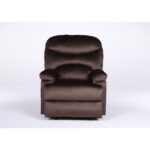 Πολυθρόνα Ανακλινόμενη ArteLibre NASHIRA Καφέ Βελούδο 88x90x99cm