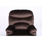 Πολυθρόνα Ανακλινόμενη ArteLibre NASHIRA Καφέ Βελούδο 88x90x99cm