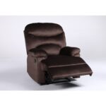 Πολυθρόνα Ανακλινόμενη ArteLibre NASHIRA Καφέ Βελούδο 88x90x99cm