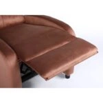 Πολυθρόνα Ανακλινόμενη ArteLibre TUREIS Καφέ Βελούδο 68x86x99cm