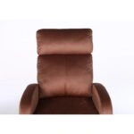 Πολυθρόνα Ανακλινόμενη ArteLibre TUREIS Καφέ Βελούδο 68x86x99cm