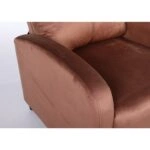 Πολυθρόνα Ανακλινόμενη ArteLibre TUREIS Καφέ Βελούδο 68x86x99cm