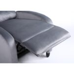 Πολυθρόνα Ανακλινόμενη ArteLibre ATRIA Γκρι Βελούδο 67.5x90x104cm