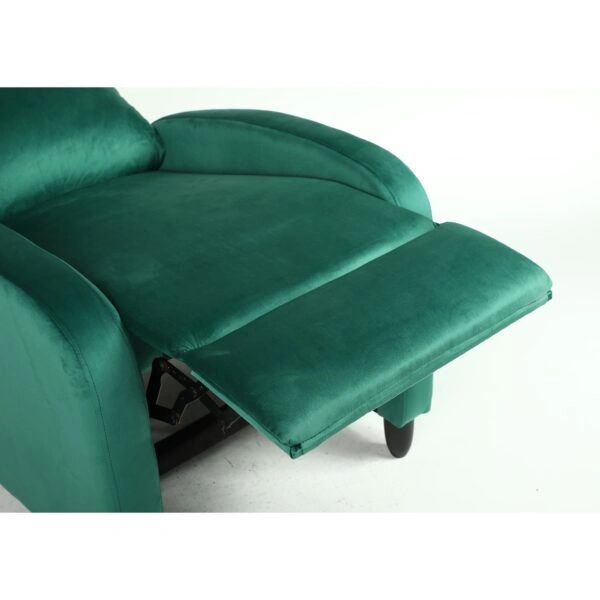 Πολυθρόνα Ανακλινόμενη ArteLibre ATRIA Πράσινο Βελούδο 67.5x90x104cm