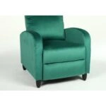 Πολυθρόνα Ανακλινόμενη ArteLibre ATRIA Πράσινο Βελούδο 67.5x90x104cm