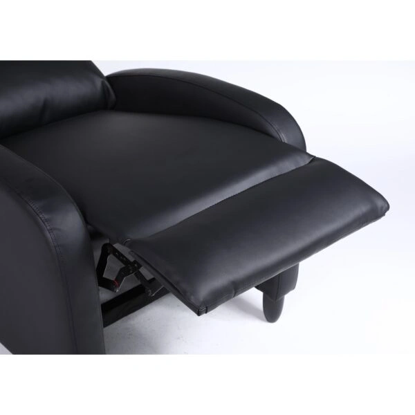 Πολυθρόνα Ανακλινόμενη ArteLibre ATRIA Μαύρο PU 67.5x90x104cm