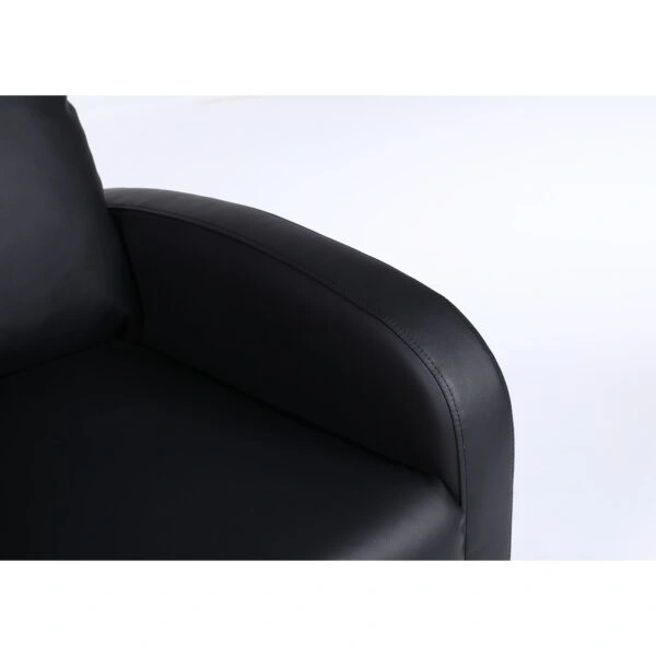 Πολυθρόνα Ανακλινόμενη ArteLibre ATRIA Μαύρο PU 67.5x90x104cm