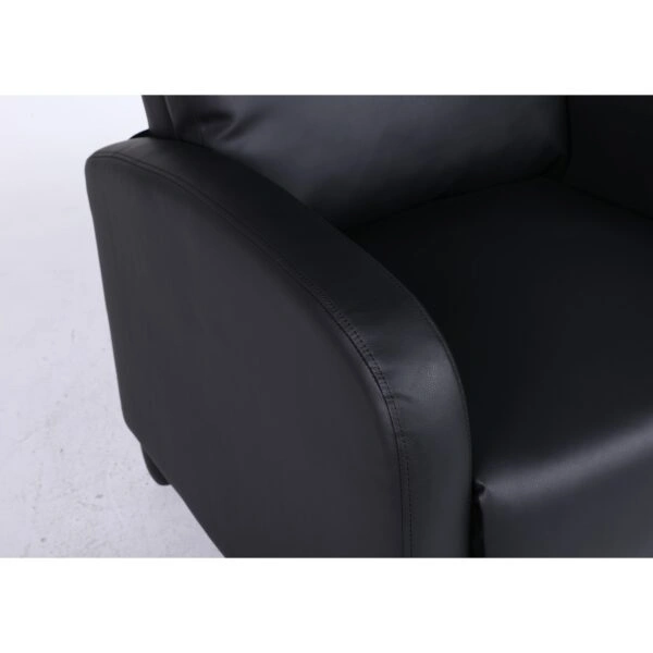 Πολυθρόνα Ανακλινόμενη ArteLibre ATRIA Μαύρο PU 67.5x90x104cm