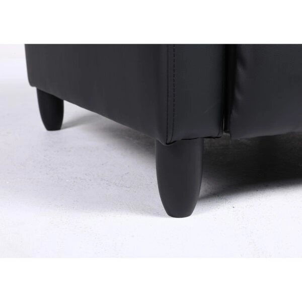 Πολυθρόνα Ανακλινόμενη ArteLibre ATRIA Μαύρο PU 67.5x90x104cm