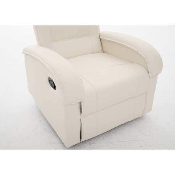 Πολυθρόνα Ανακλινόμενη ArteLibre CELAENO Εκρού PU 80x96x97cm