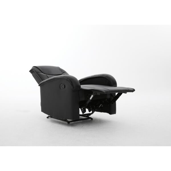 Πολυθρόνα Ανακλινόμενη ArteLibre CELAENO Μαύρο PU 80x96x97cm