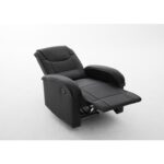 Πολυθρόνα Ανακλινόμενη ArteLibre CELAENO Μαύρο PU 80x96x97cm
