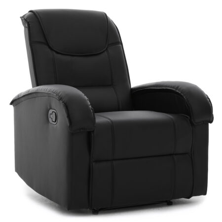 Πολυθρόνα Ανακλινόμενη ArteLibre CELAENO Μαύρο PU 80x96x97cm