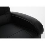 Πολυθρόνα Ανακλινόμενη ArteLibre CELAENO Μαύρο PU 80x96x97cm