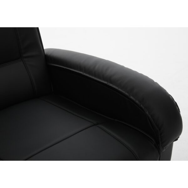 Πολυθρόνα Ανακλινόμενη ArteLibre CELAENO Μαύρο PU 80x96x97cm