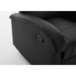 Πολυθρόνα Ανακλινόμενη ArteLibre CELAENO Μαύρο PU 80x96x97cm