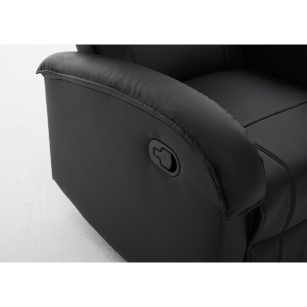 Πολυθρόνα Ανακλινόμενη ArteLibre CELAENO Μαύρο PU 80x96x97cm