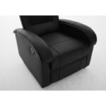 Πολυθρόνα Ανακλινόμενη ArteLibre CELAENO Μαύρο PU 80x96x97cm