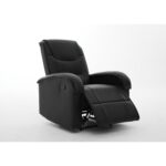 Πολυθρόνα Ανακλινόμενη ArteLibre CELAENO Μαύρο PU 80x96x97cm