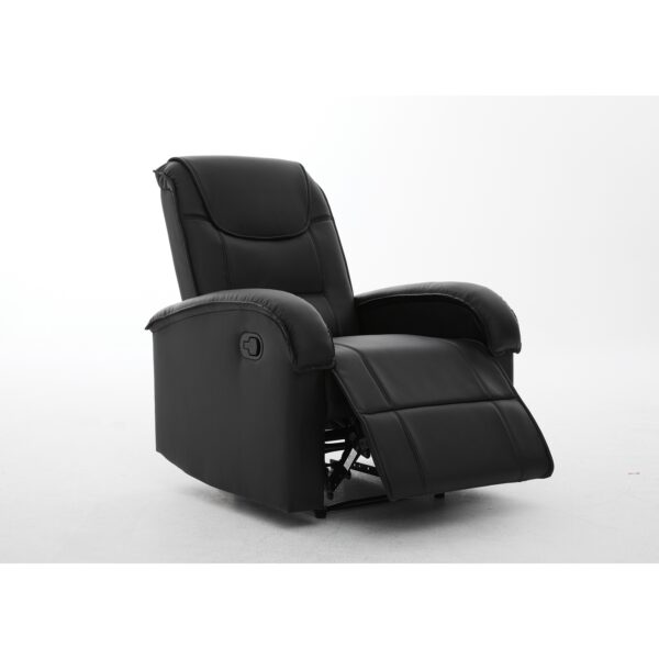 Πολυθρόνα Ανακλινόμενη ArteLibre CELAENO Μαύρο PU 80x96x97cm