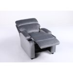 Πολυθρόνα Ανακλινόμενη ArteLibre RANA Γκρι Βελούδο 80x95x103cm
