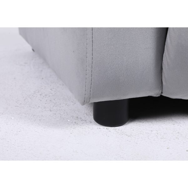 Πολυθρόνα Ανακλινόμενη ArteLibre RANA Γκρι Βελούδο 80x95x103cm