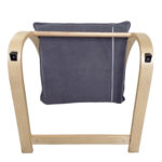 Πολυθρόνα ArteLibre VESNA Γκρι/Φυσικό Ύφασμα/Ξύλο 67x78x92cm